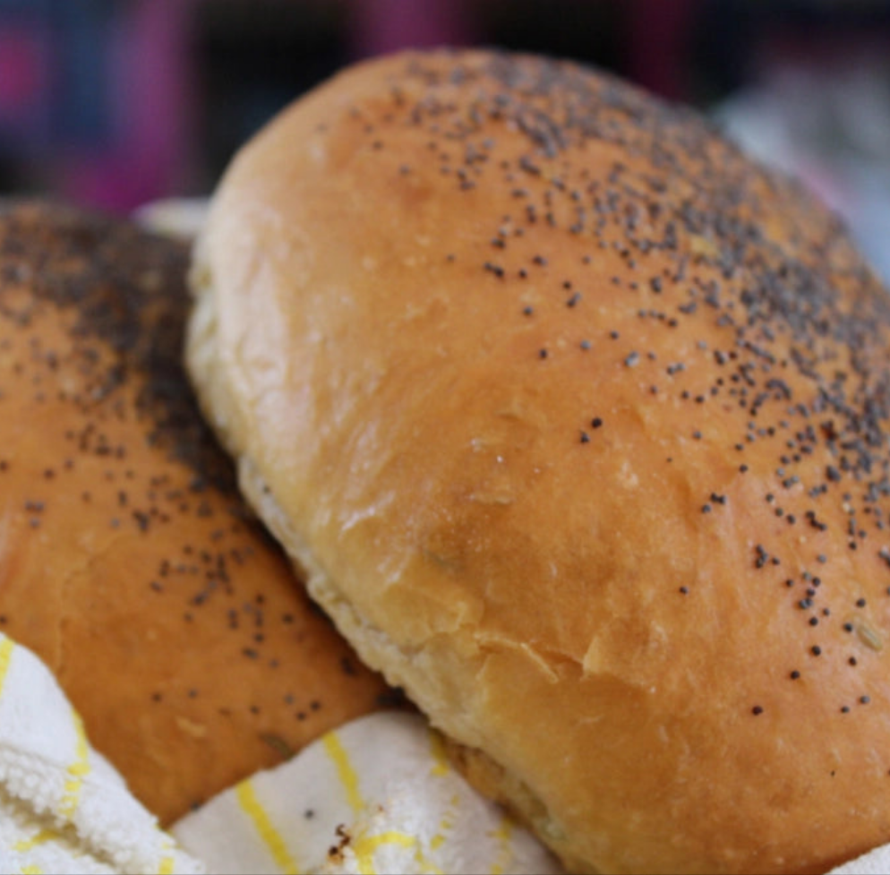 Naan Bread With Poppy Seeds