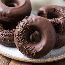 Round Chocolate Covered Donuts